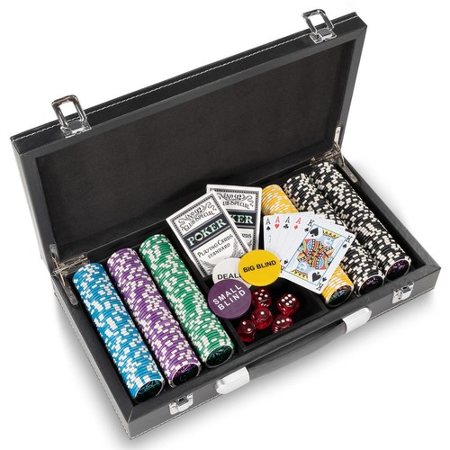 Pokerkoffer leder deluxe - pokerkoffer,