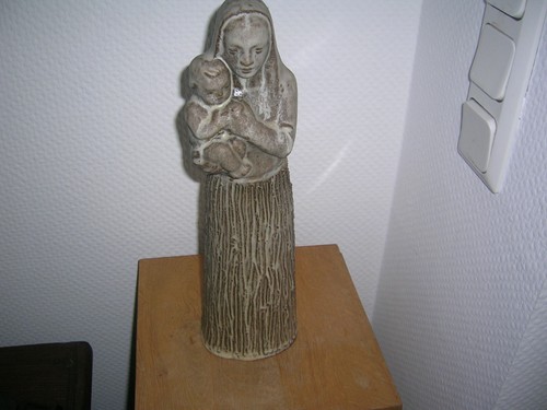 Madonna skulptur keramik - -,