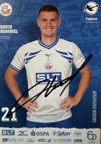 Autogrammkarte david hummel - autogrammkarte,