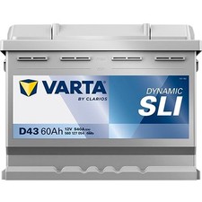 VARTA Dynamic SLI D43 Starterbatterie 12V 60Ah 540A/EN B13 Batterie