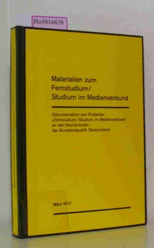 Materialien zum fernstudium - materialien,