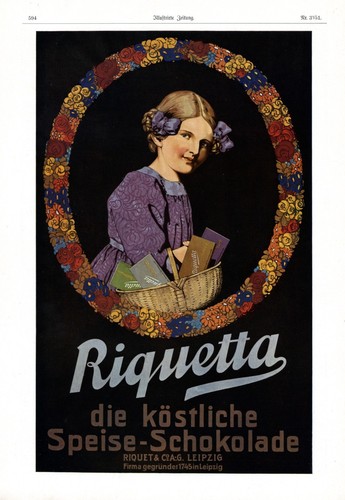 Schokolade riquetta reklame - riquetta, xl