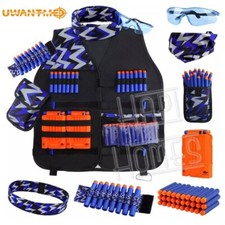 Kinder Taktische Weste Set für Nerf Guns N-Strike Elite Serie 30 Darts Clip Spielzeug