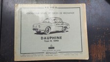Ersatzteilkatalog Renault R1090 Dauphine 1959 parts catalogue