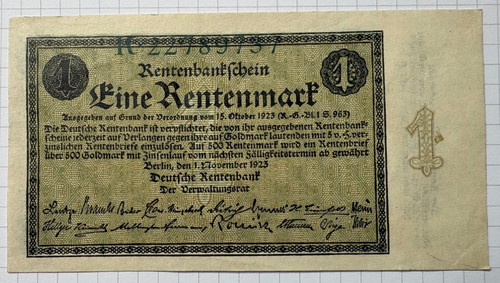 Rentenmark 1923 top - 1,