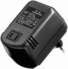HQ® Spannungswandler für USA Geräte Reiseadapter 220V zu 110V 45W Strom Netzteil