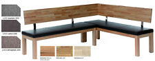 Standard Furniture Catania Eckbank massiv kernbuche eiche Holzbank mit Polster