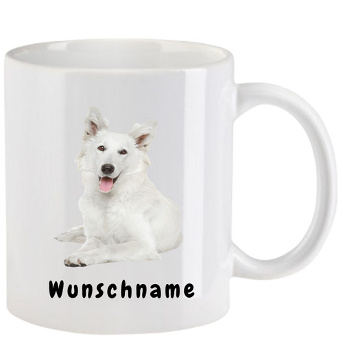 Tasse mit weißem - weißem, schweizer