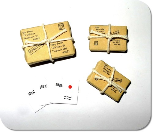 Miniatur pakete postkarten - miniatur, &