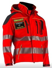 reverse® Einsatzjacke Notarzt Rettungsdienst Modell Avatar | Leuchtrot | S