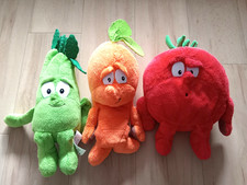 3x Plüschtiere Kuscheltiere Gemüse Penny Markt Aktion Tomate Karotte Sellerie