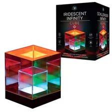 Visuell faszinierender schillernder Infinity-Würfel USB aufladbar Wohndeko Geschenk