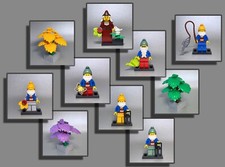 LEGO® Figuren Gartenzwerg Waldfee Baum Zwerg Wald Garten Pflanzen Schmetterling