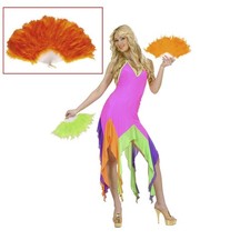 FEDERFÄCHER ORANGE Karneval