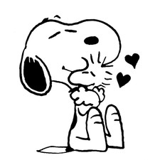 Snoopy Woodstock Love