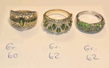 Konvolut 3 Ringe Silber 925