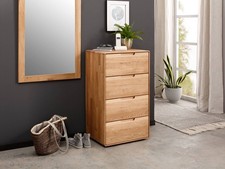 Kommode 51x91cm Massivholz Eiche Wildeiche massiv 4SK NEU OVP!!!