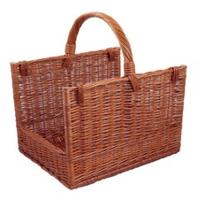 Kaminholzkorb, braun, T 50cm x