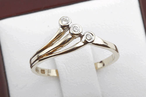 Feiner brillantring 585 14k - 585,