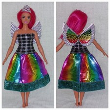 Barbie Curvy Kleid Regenbogen