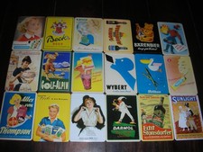 Werbung - Postkarten - Blech -