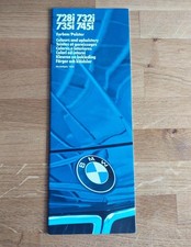 BMW E23 728i-732i- 735i-745i - Farben+ Polster (Modelljahr 1986)