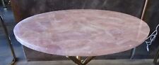 Runder Rosenquarz Couchtisch