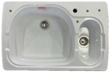 FRANKE Fraquartz PRQ660 Doppelbecken-Spüle WEISS 86,5x56 cm