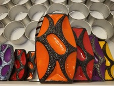 FAT LAVA ROTH KERAMIK VASE