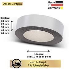 Kantenumleimer Bügelkante Schmelzkleber Umleimer 17 20 22 24 30 45 60 mm