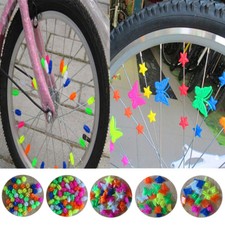 36 tlg Bunt Fahrrad Speichenperlen Speichenclips für Fahrrad Bike Deko Schmucken