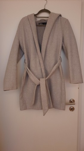 Zara mantel hellgrau 36 - mantel,