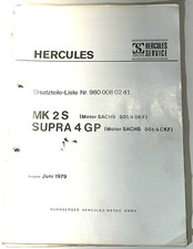 Ersatzteilliste Sachs Hercules Supra 4 GP MK 2S Sachs 501