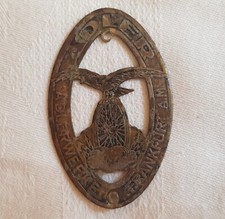 Altes Steuerkopfschild Adler Fahrrad Emblem Adlerwerke Frankfurt A.M.