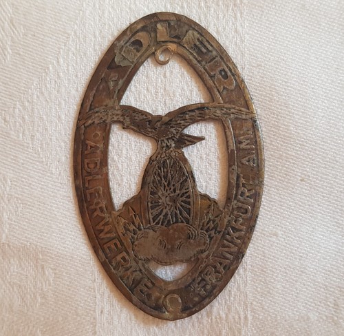 Altes steuerkopfschild adler - altes,