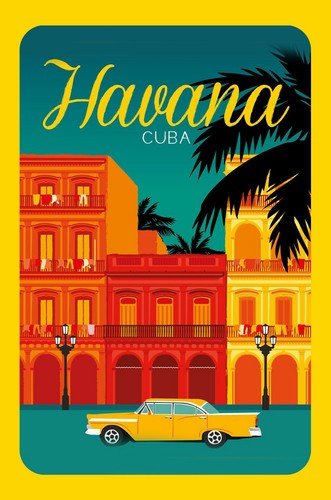 Blechschild 20x30 havana - blechschild,,