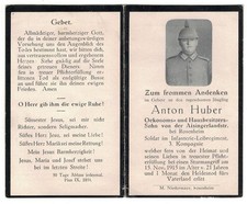 Sterbebild soldat jlr inf - sterbebild,