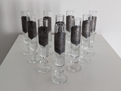 10x schnapsgläser antik - 10x,