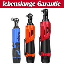3/8“ 420Nm Elektro-Ratsche rechts Akkuschrauber 90° Winkelschlüssel mit 2 Akku