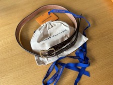 LOUIS VUITTON Ceinture Mini Gürtel M9744 Damier Canvas Größe 85