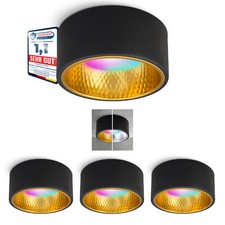 OLINO Aufbauspot schwarz gold