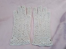 Alte gehäkelte Handschuhe/Damenhandschuhe,Handarbeit,Vintage,50er Jahre, #2