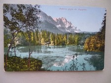 Ansichtskarte Badersee gegen die Zugspitze um 1900