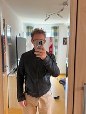 boss orange herren leder jacke