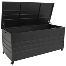 Auflagenbox Kissenbox Kissentruhe OLBIA XXL 186x82x83cm 880 Liter Stahl, 2. WAHL