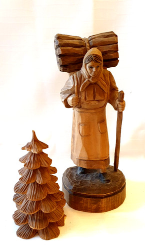 Erzgebirge figur und baum - figur,