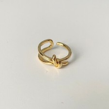 Feiner Knoten Ring, Gold