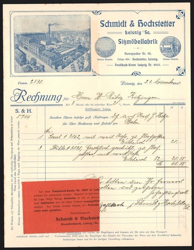 Rechnung leisnig 1910 - i., sa.