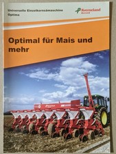 KVERNELAND Optima Universal Einzelkorn Sämaschinen Prospekt Traktor Schlepper