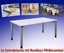 ♥️♥️♥️Schreibtisch 160x80cm weiß 4 Fuß Konferenztisch Besprechungstisch♥️♥️♥️
